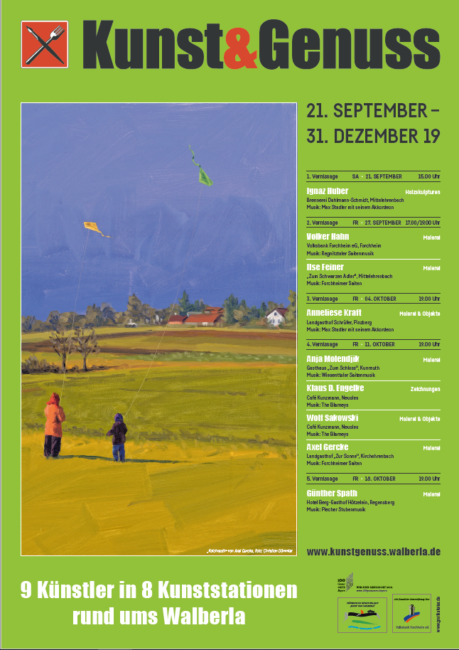Plakat Kunstgenuss 2019 Kunst & Genuss
